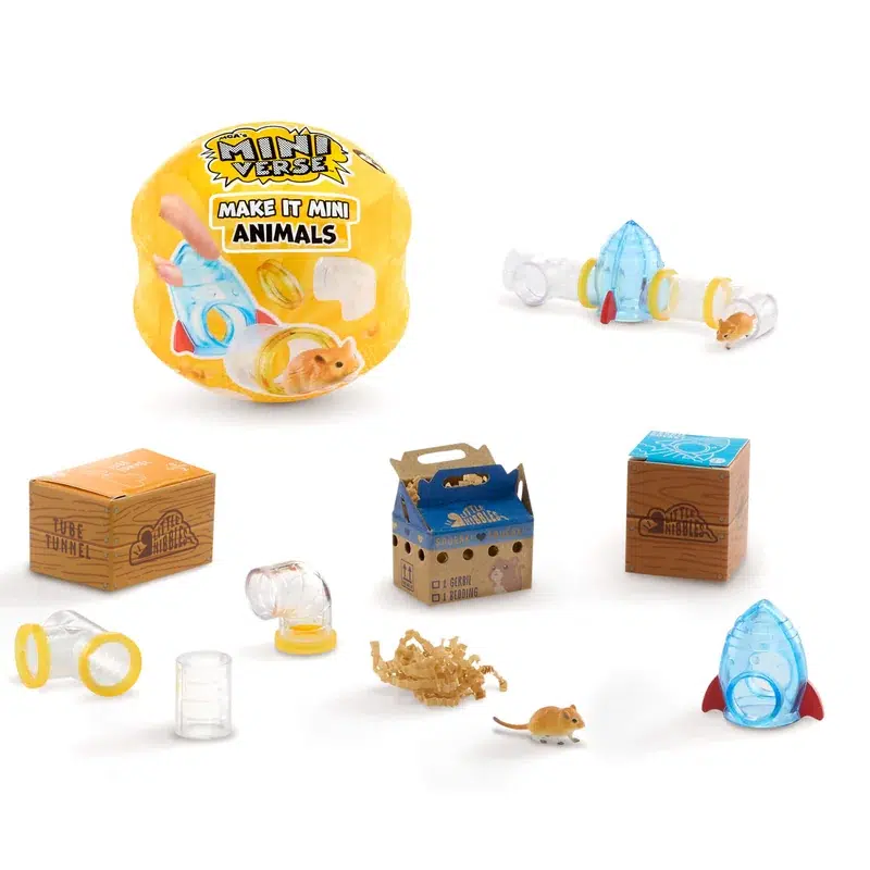 Capsule Miniverse Make It Mini Animals Series 2 avec son animal et les accessoires de l'habitat