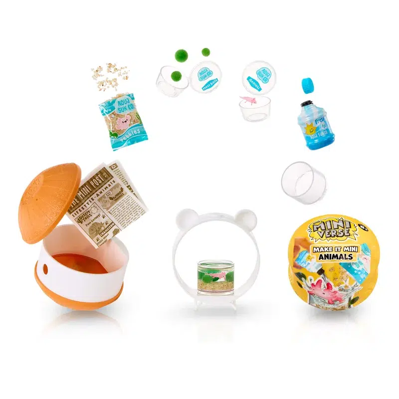 Capsule Miniverse Make It Mini Animals avec son animal et les accessoires de l'habitat