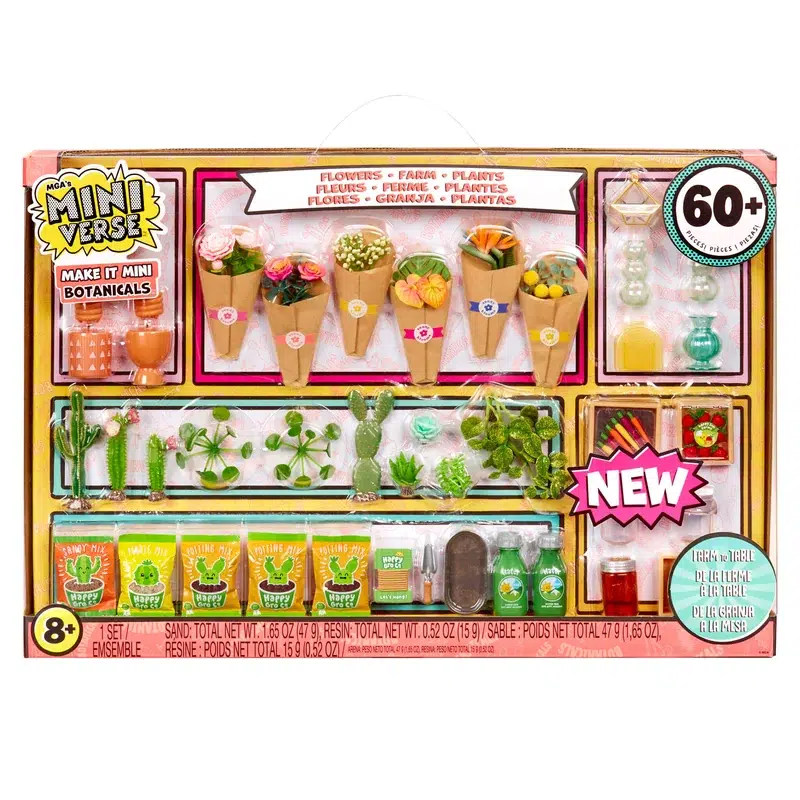 Coffret Miniverse Make It Mini Botanicals, plus de 60 pièces