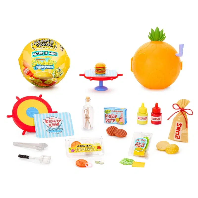 Capsule Miniverse Make It Mini Bob l'Éponge et ses mini-créations de Bikini Bottom